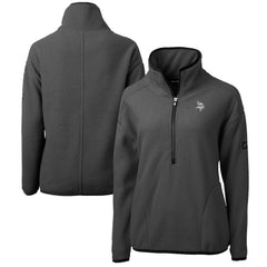 Minnesota Vikings  Cutter & Buck Women's Cascade Eco Sherpa Fleece Half-Zip Jacket