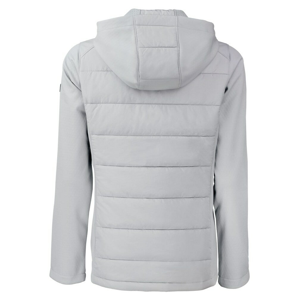 Minnesota Vikings  Cutter & Buck Women's Evoke Hybrid Eco Softshell Recycled Full-Zip Hoodie Jacket