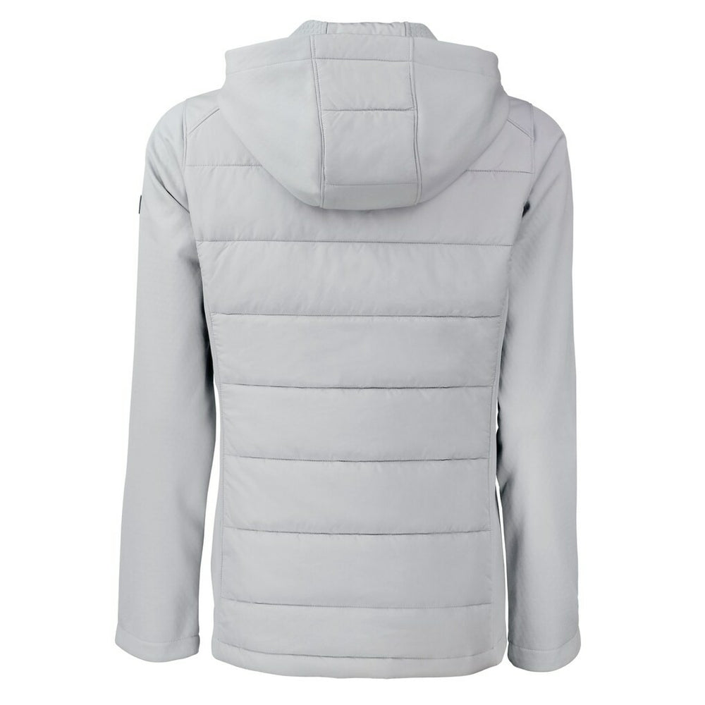 Minnesota Vikings  Cutter & Buck Women's Evoke Hybrid Eco Softshell Recycled Full-Zip Hoodie Jacket