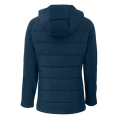 New England Patriots  Cutter & Buck Women's Evoke Hybrid Eco Softshell Recycled Full-Zip Hoodie Jacket