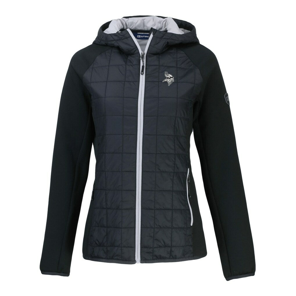 Minnesota Vikings  Cutter & Buck Women's Rainier PrimaLoft Eco Hybrid Full-Zip Hoodie Jacket