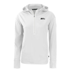 Seattle Seahawks  Cutter & Buck Women's Daybreak Eco Recycled Half-Zip Hoodie