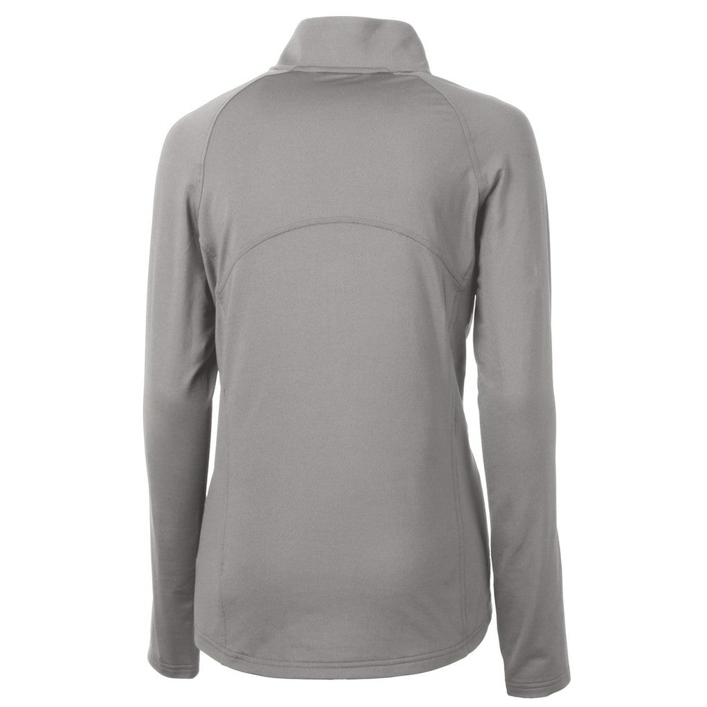 New York Giants  Cutter & Buck Women's Adapt Eco Knit Stretch Recycled Raglan Half-Zip Top