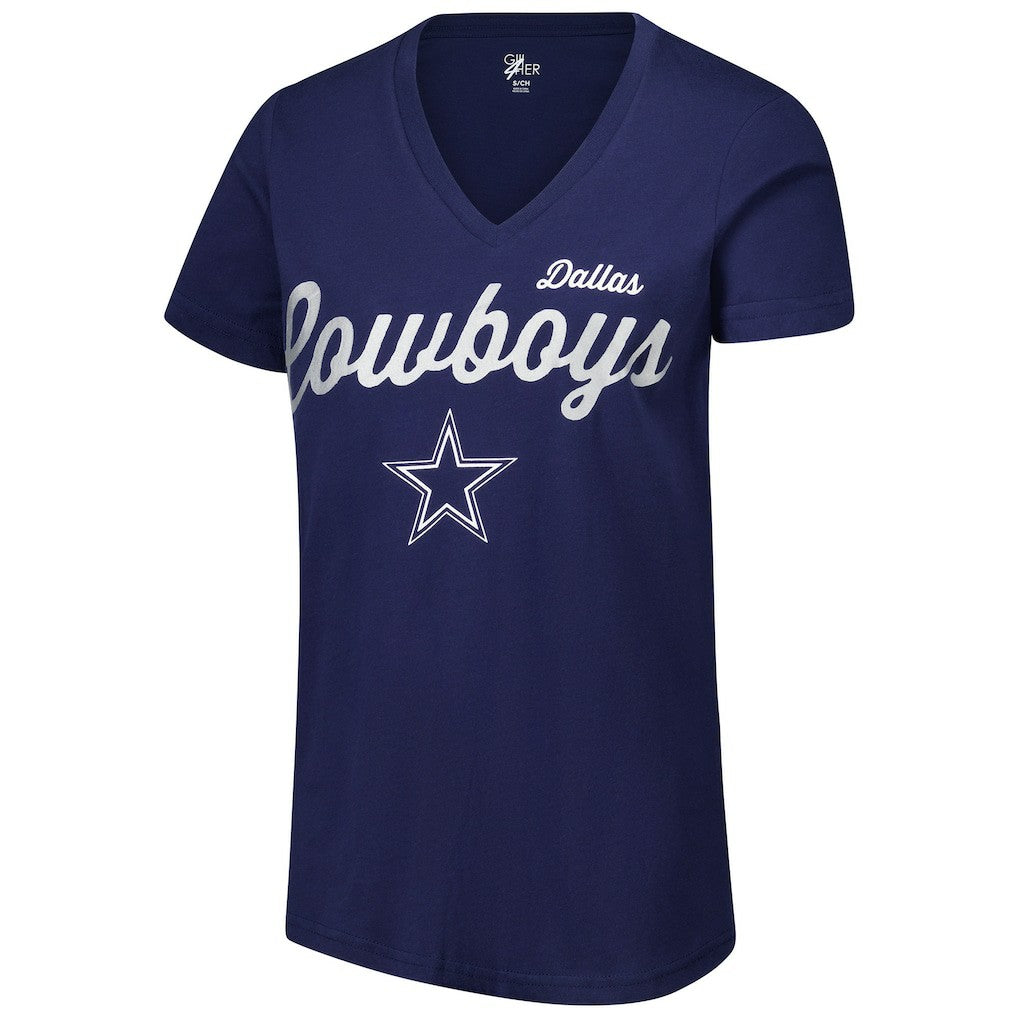 Dallas Cowboys  G-III 4Her by Carl Banks Women's Post Season V-Neck T-Shirt