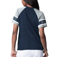 Dallas Cowboys  Starter Women's 1st Rounder Color Block Raglan Top