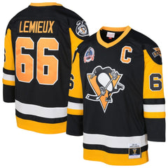 Mario Lemieux Pittsburgh Penguins Mitchell & Ness Preschool 1991/92 Blue Line 2.0 Player Jersey For Sale