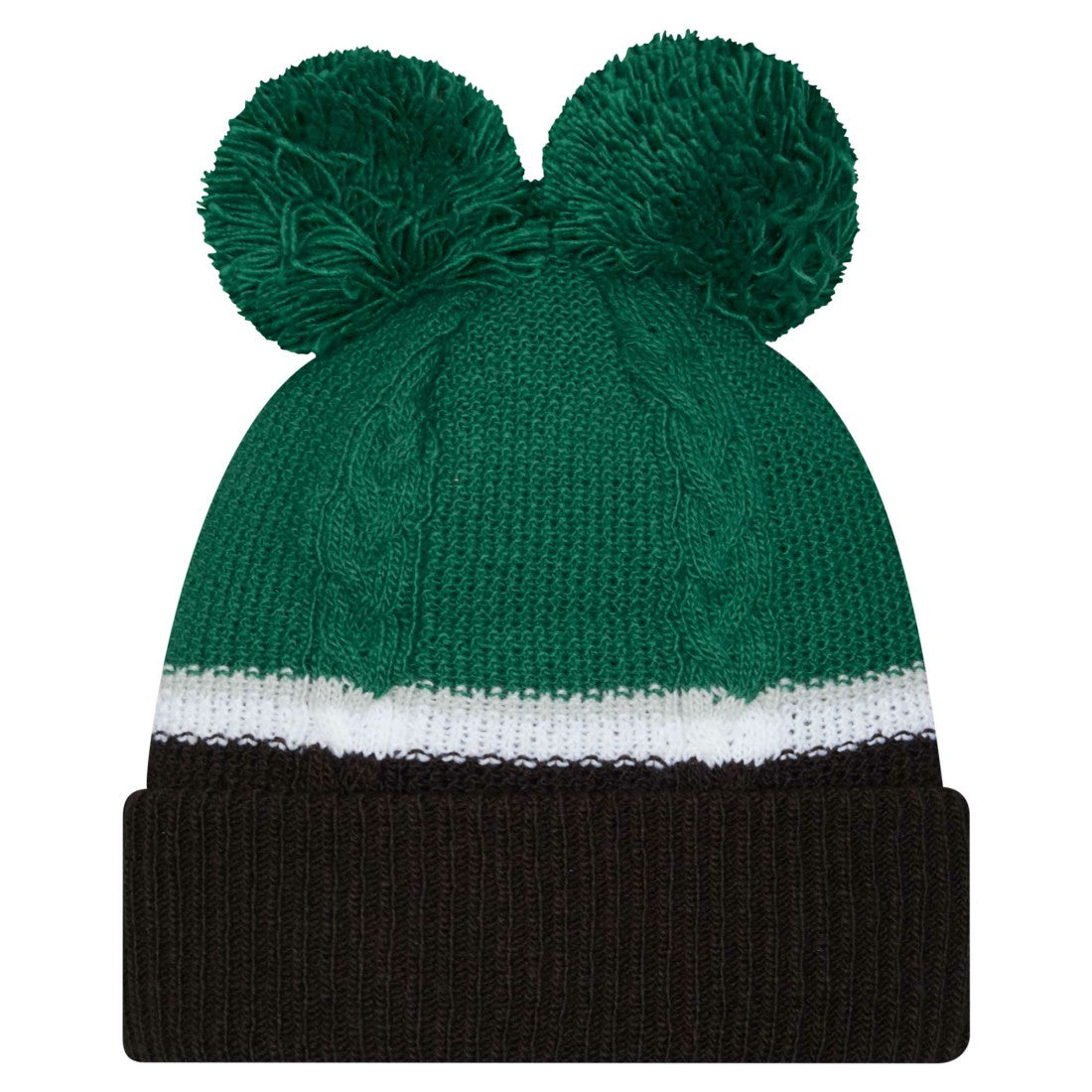 New York Jets New Era Women's Double Bubble Cuffed Knit Hat with Poms
