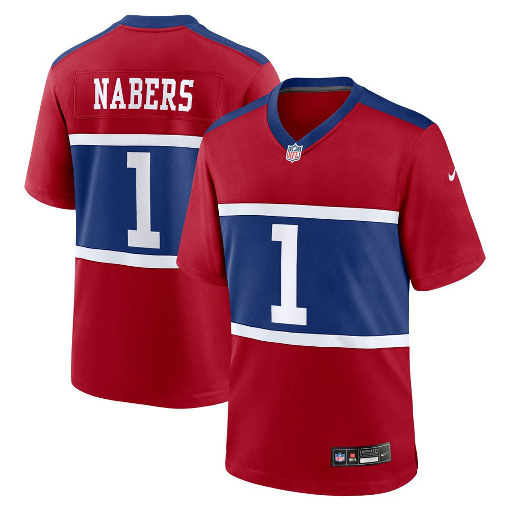 New York Giants Nike Malik Nabers  Youth Game Jersey