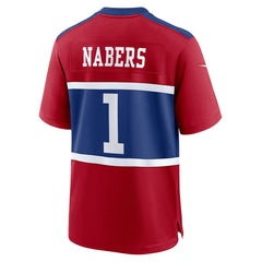 New York Giants Nike Malik Nabers  Youth Game Jersey