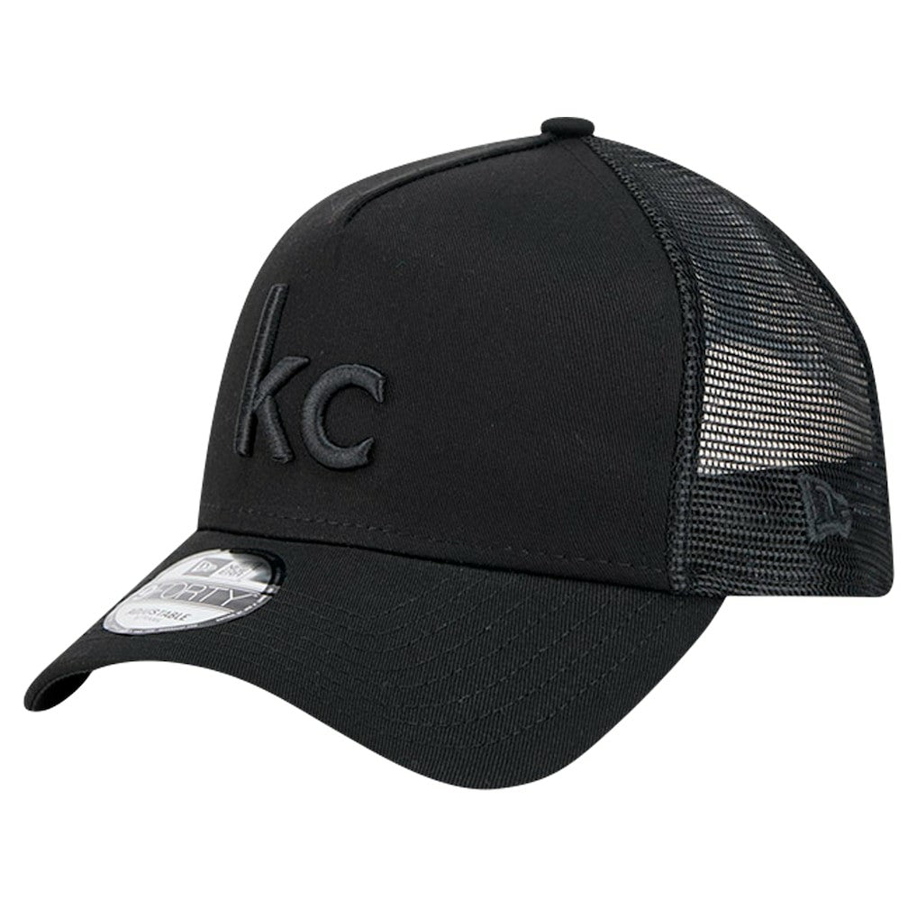 Kansas City Chiefs New Era Domain 9FORTY A-Frame Trucker Adjustable Hat