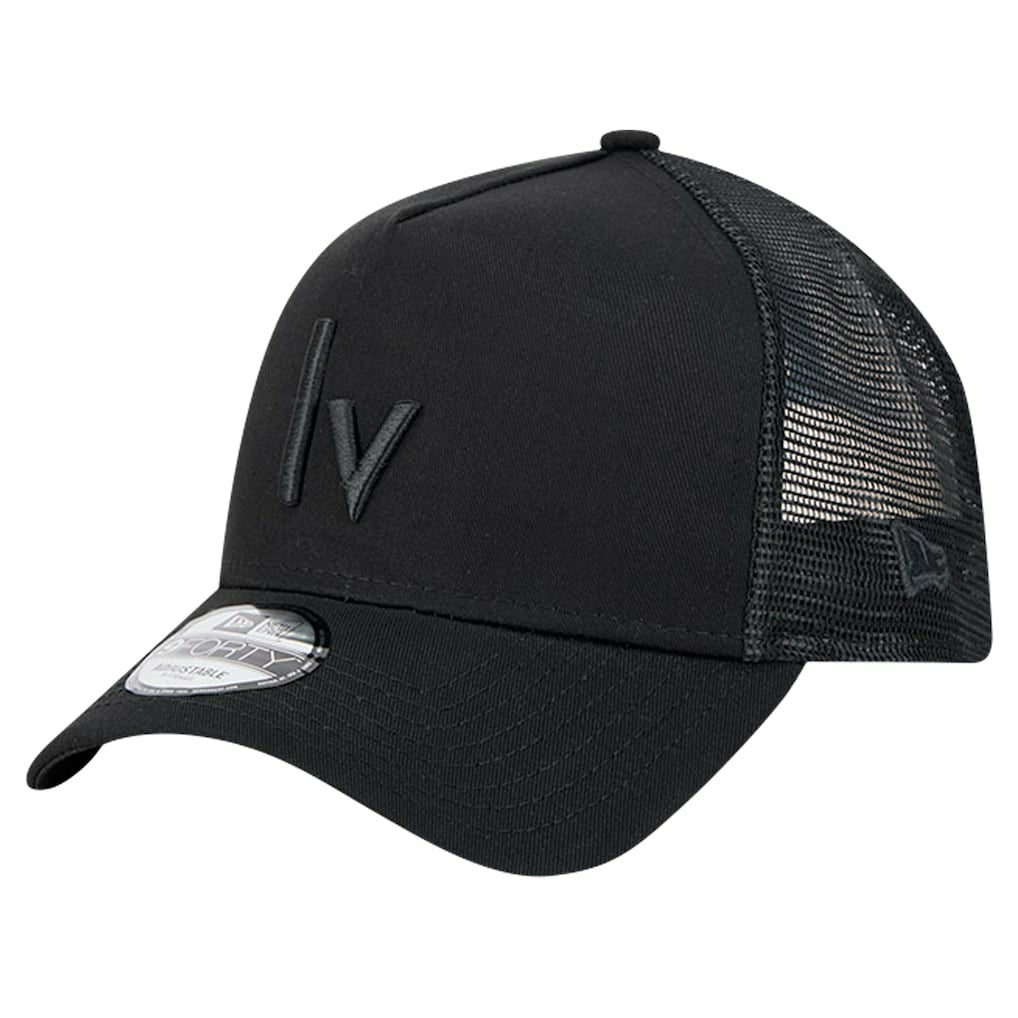 Las Vegas Raiders New Era Domain 9FORTY A-Frame Trucker Adjustable Hat