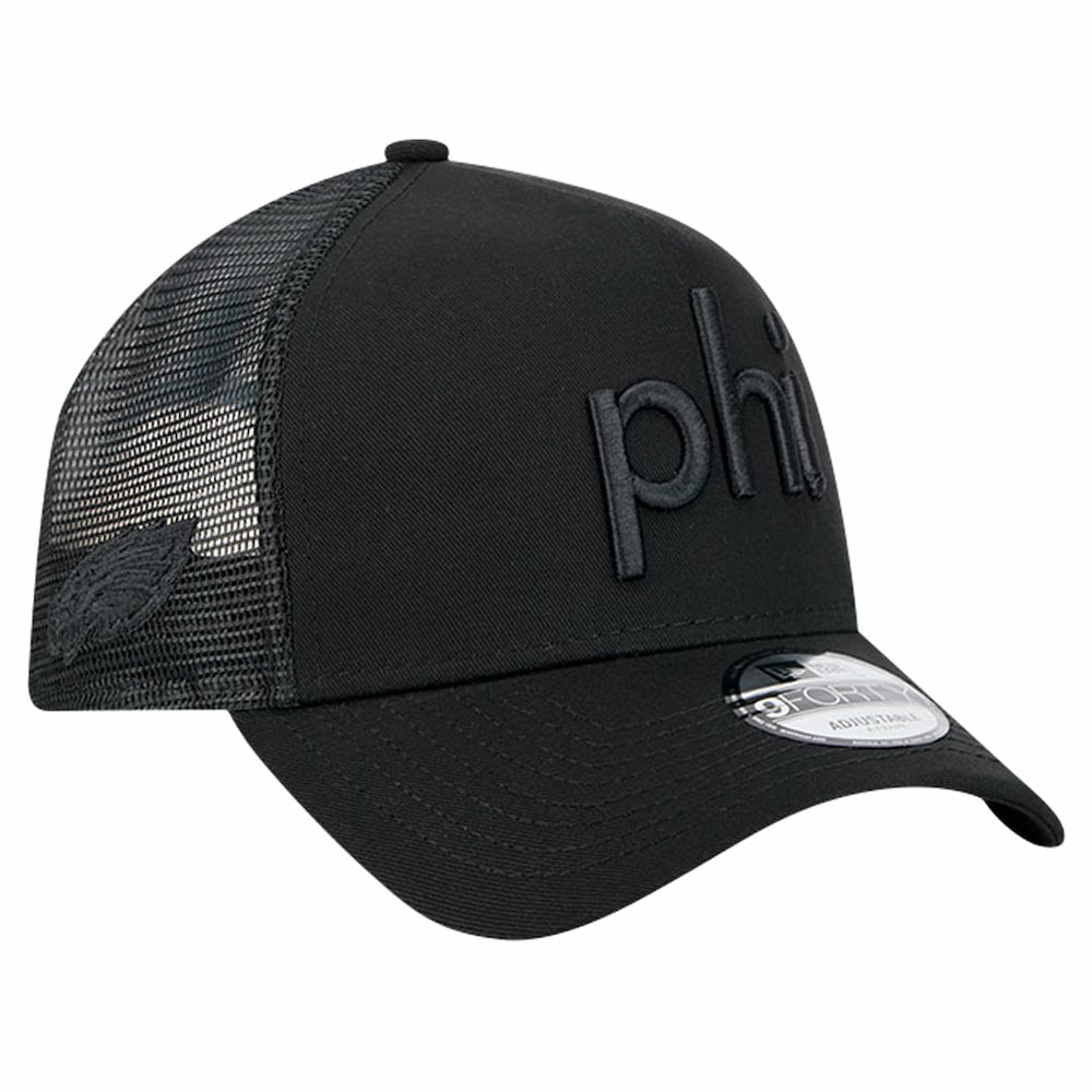 Philadelphia Eagles New Era Domain 9FORTY A-Frame Trucker Adjustable Hat