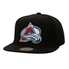 Colorado Avalanche Mitchell & Ness Core Top Spot Snapback Hat Discount