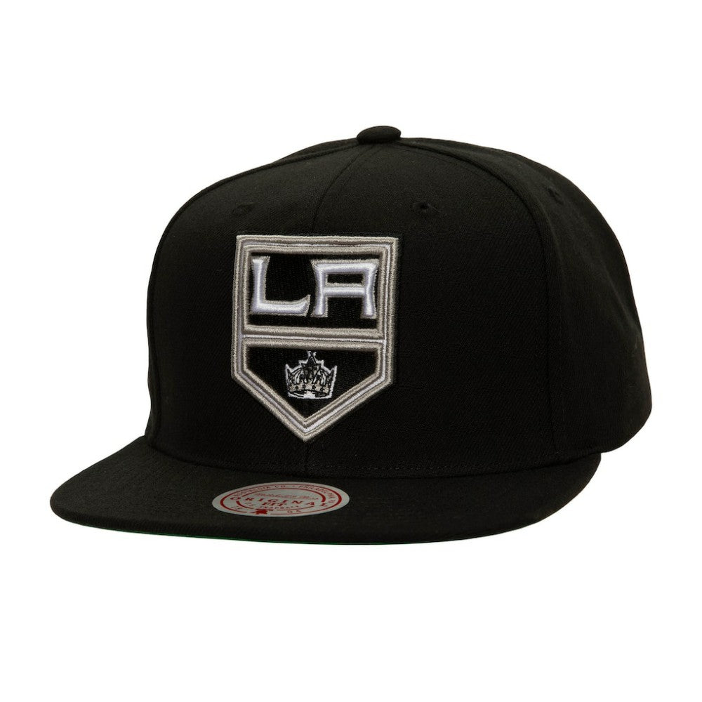 Los Angeles Kings Mitchell & Ness Core Top Spot Snapback Hat On Sale
