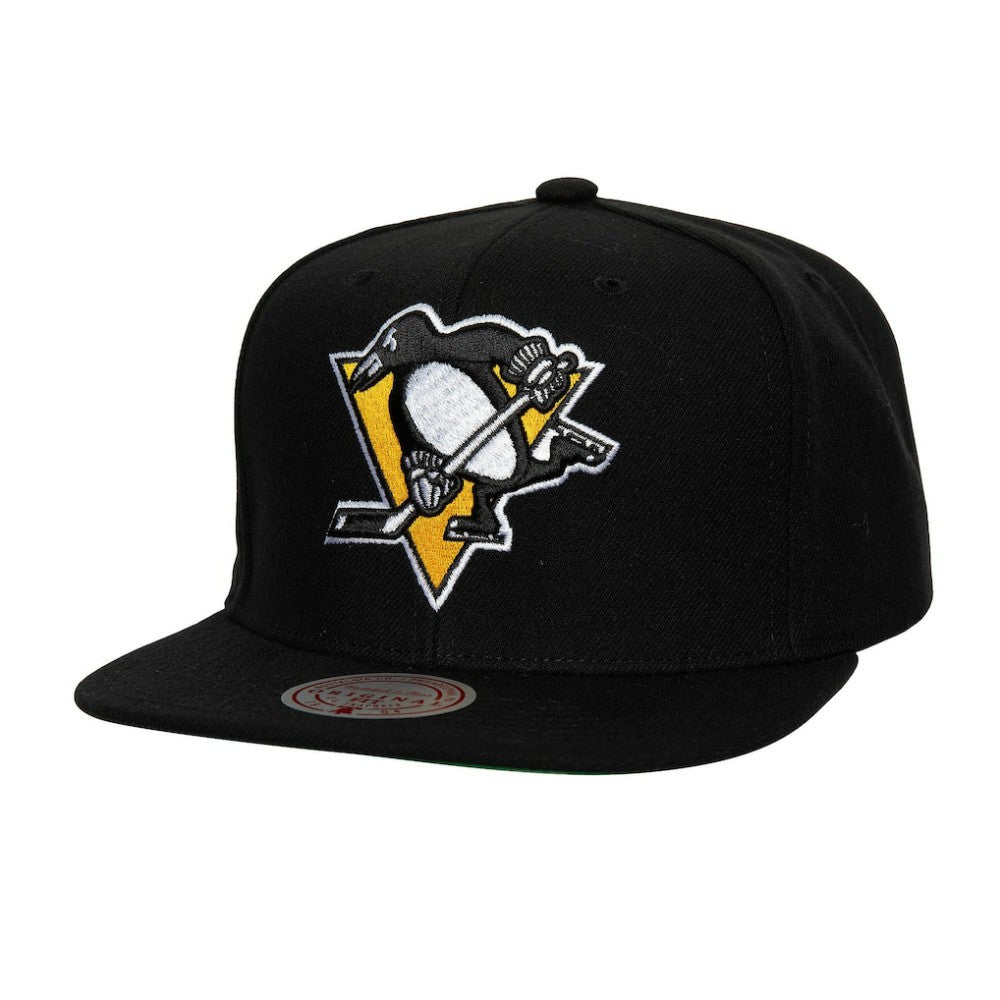 Pittsburgh Penguins Mitchell & Ness Core Top Spot Snapback Hat Outlet