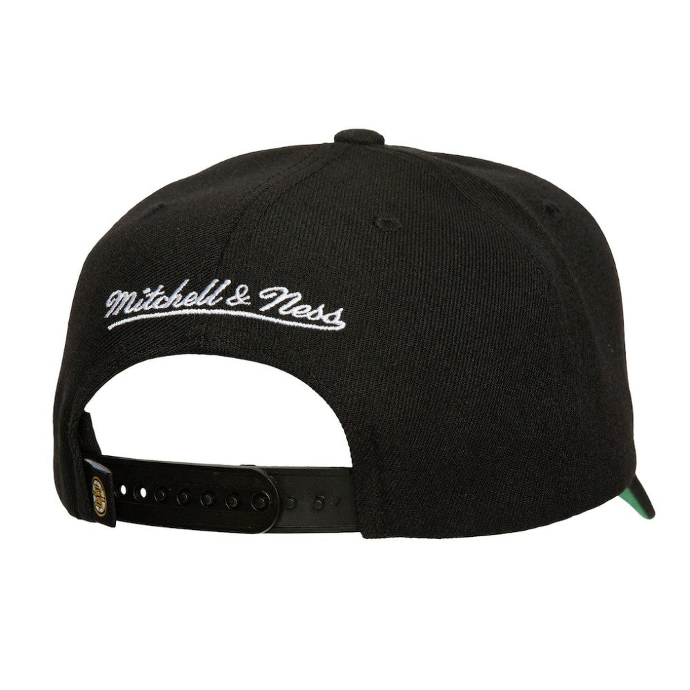 Boston Bruins Mitchell & Ness Soul Strike Neon Logo Pro Crown Adjustable Hat On Sale