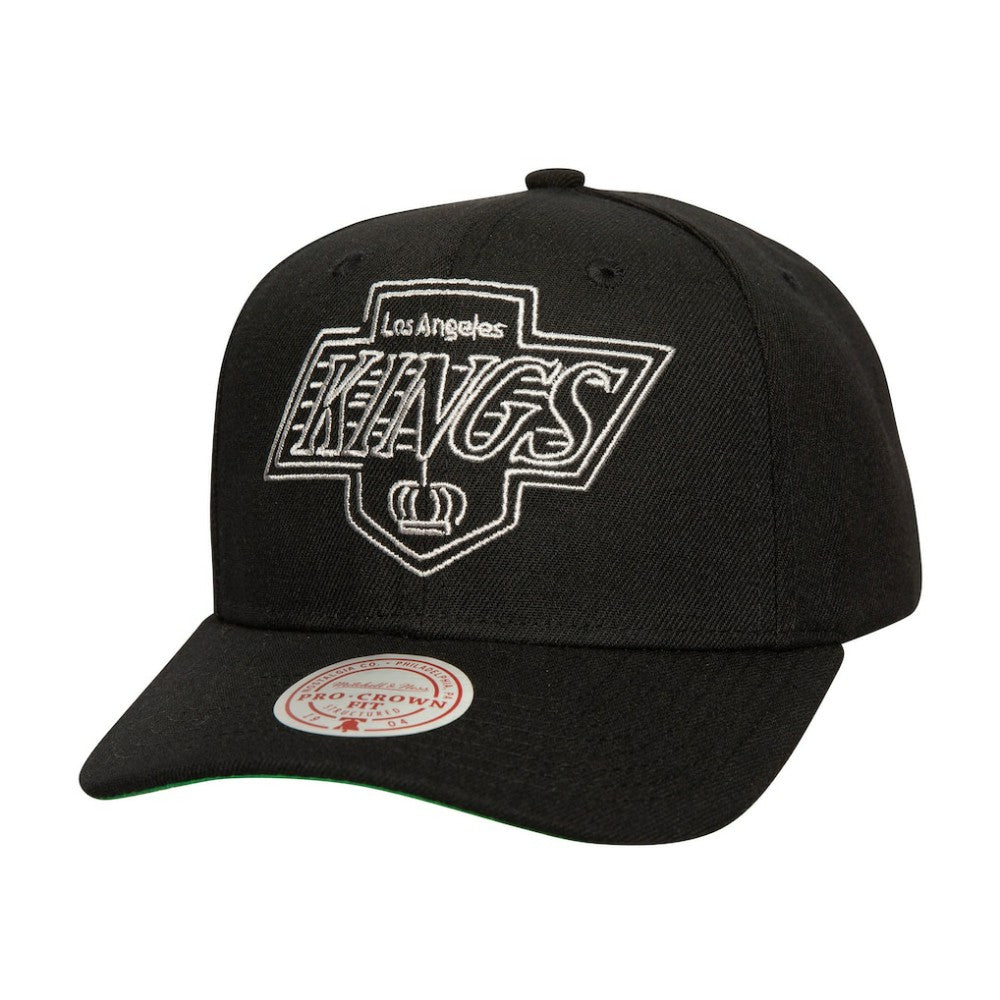 Los Angeles Kings Mitchell & Ness Soul Strike Neon Logo Pro Crown Adjustable Hat Online