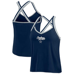 Dallas Cowboys  WEAR by Erin Andrews Women's Cross Strap Tri-Blend Tank Top