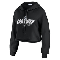Dallas Cowboys  WEAR by Erin Andrews Women's Prime Cropped Pullover Hoodie