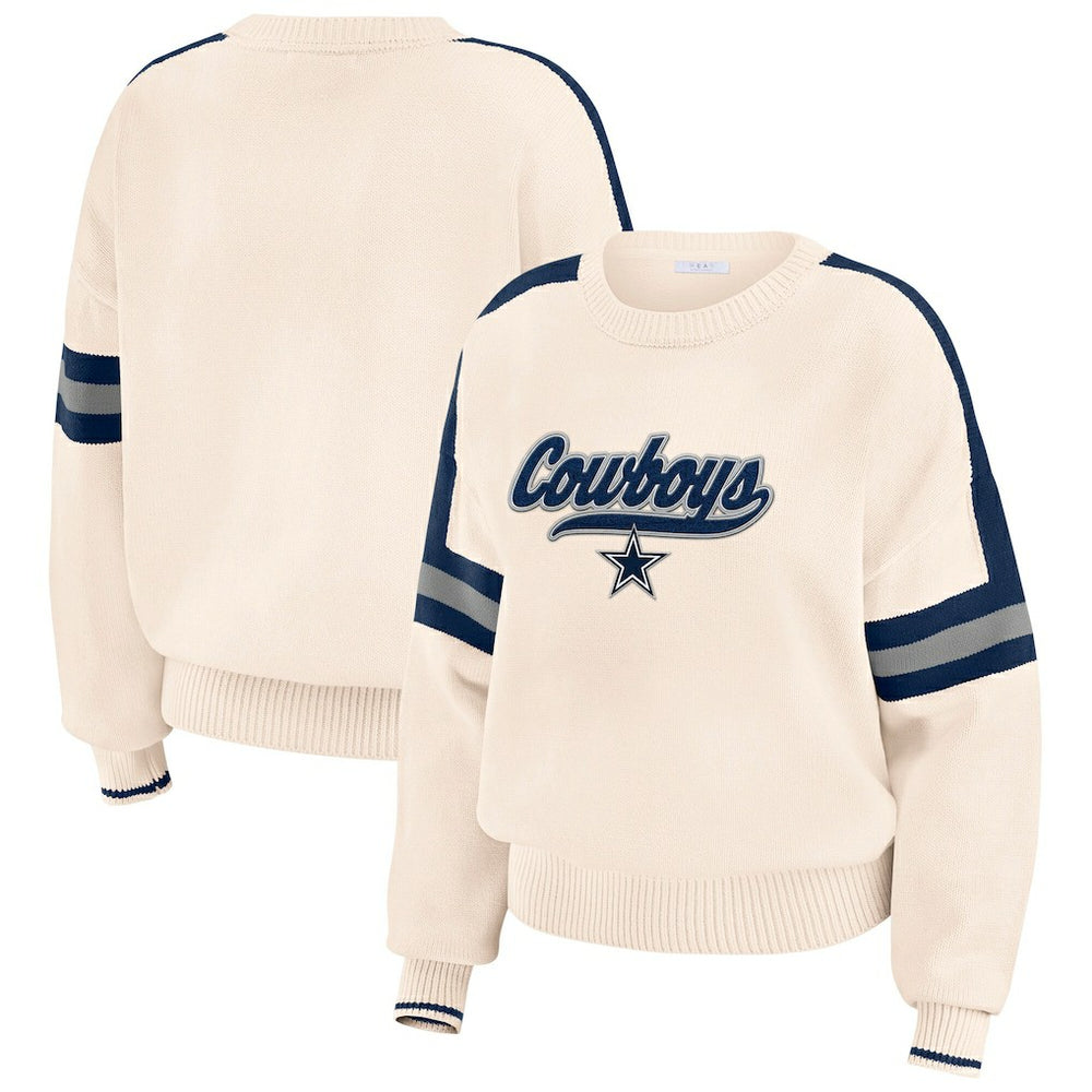Dallas Cowboys  WEAR by Erin Andrews Women's Stripe Pullover Sweater