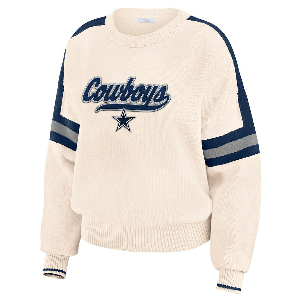 Dallas Cowboys  WEAR by Erin Andrews Women's Stripe Pullover Sweater