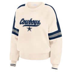Dallas Cowboys  WEAR by Erin Andrews Women's Stripe Pullover Sweater