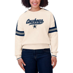 Dallas Cowboys  WEAR by Erin Andrews Women's Stripe Pullover Sweater