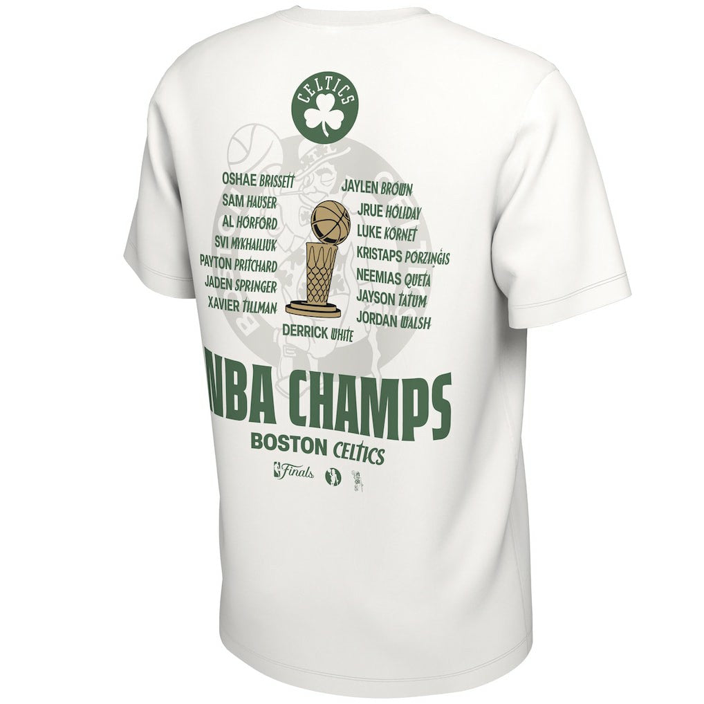 Boston Celtics 2024 NBA Finals Champions Celebration Roster T-Shirt On Sale