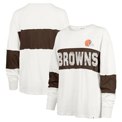 Cleveland Browns 47 brand '47 Women's Clubhouse Pride Taylor Long Sleeve T-Shirt