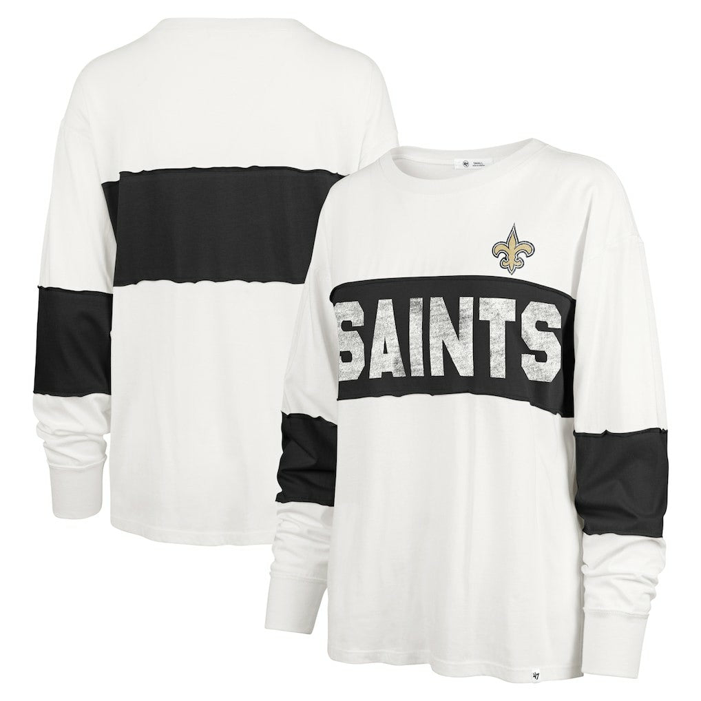 New Orleans Saints 47 brand '47 Women's Clubhouse Pride Taylor Long Sleeve T-Shirt
