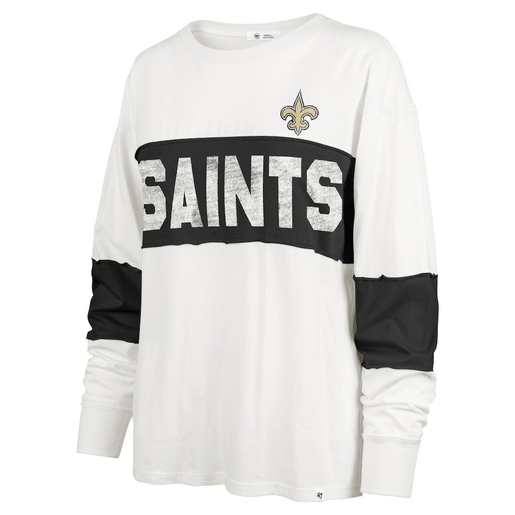 New Orleans Saints 47 brand '47 Women's Clubhouse Pride Taylor Long Sleeve T-Shirt