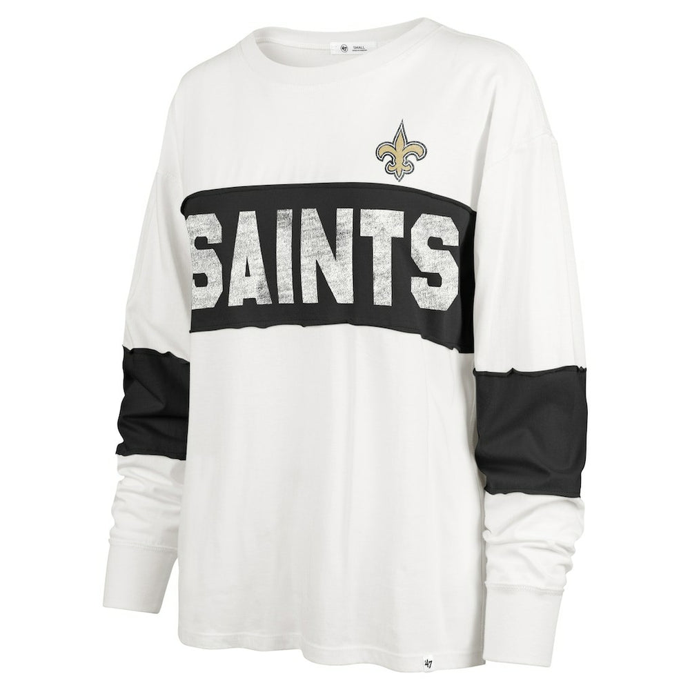 New Orleans Saints 47 brand '47 Women's Clubhouse Pride Taylor Long Sleeve T-Shirt
