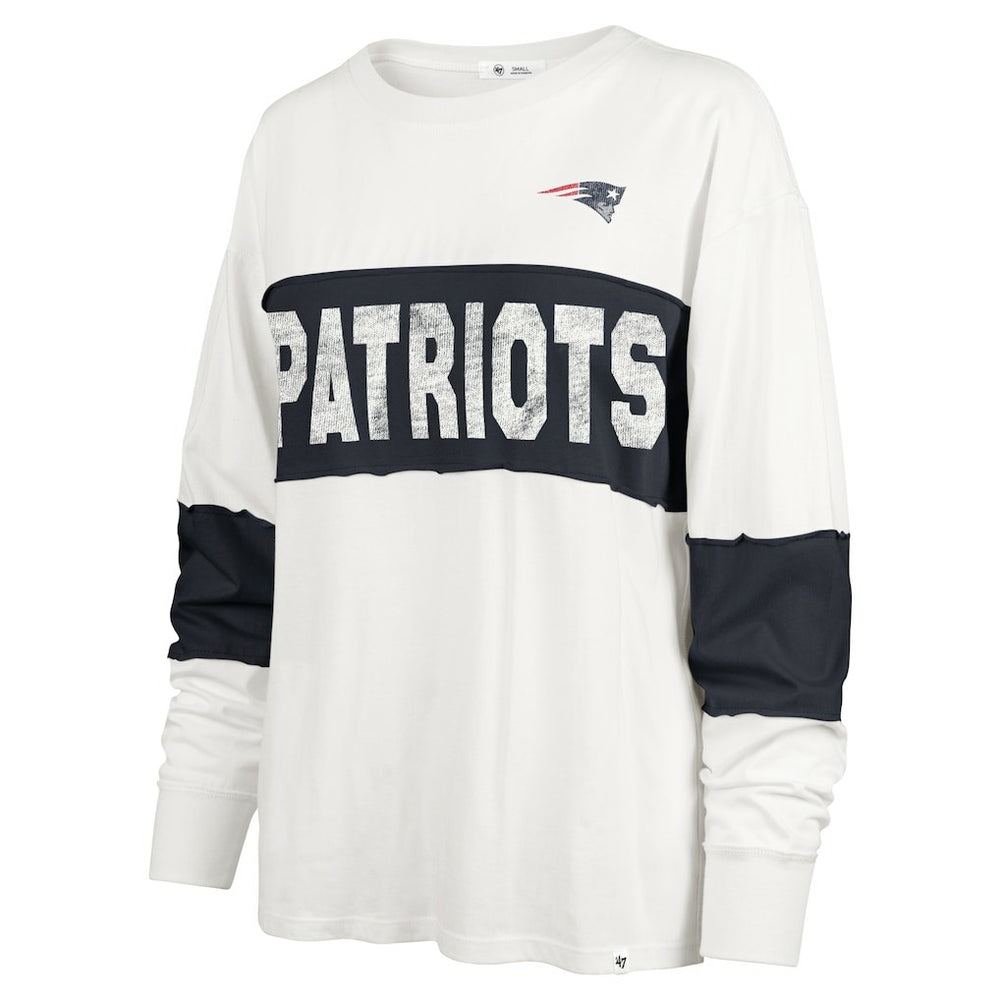 New England Patriots 47 brand '47 Women's Clubhouse Pride Taylor Long Sleeve T-Shirt
