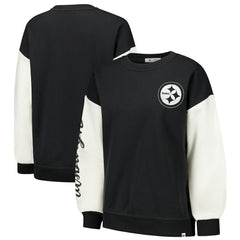 Pittsburgh Steelers 47 brand '47 Women's Double Header Rise Andie Pullover Sweatshirt