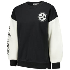Pittsburgh Steelers 47 brand '47 Women's Double Header Rise Andie Pullover Sweatshirt