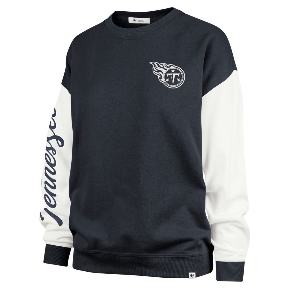 Tennessee Titans 47 brand '47 Women's Double Header Rise Andie Pullover Sweatshirt