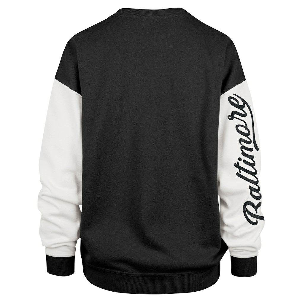 Baltimore Ravens 47 brand '47 Women's Double Header Rise Andie Pullover Sweatshirt