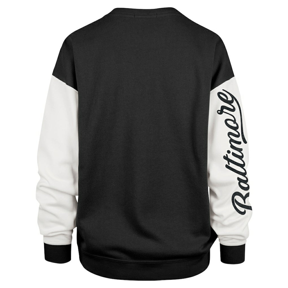 Baltimore Ravens 47 brand '47 Women's Double Header Rise Andie Pullover Sweatshirt
