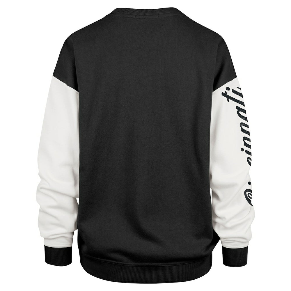 Cincinnati Bengals 47 brand '47 Women's Double Header Rise Andie Pullover Sweatshirt