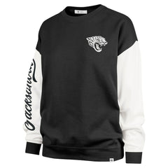 Jacksonville Jaguars 47 brand '47 Women's Double Header Rise Andie Pullover Sweatshirt