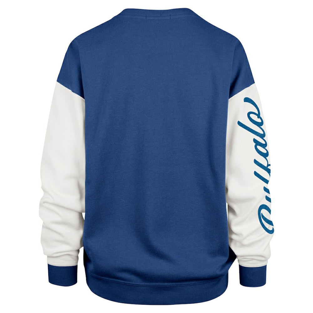 Buffalo Bills 47 brand '47 Women's Double Header Rise Andie Pullover Sweatshirt