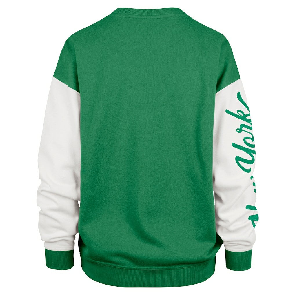 New York Jets 47 brand '47 Women's Double Header Rise Andie Pullover Sweatshirt