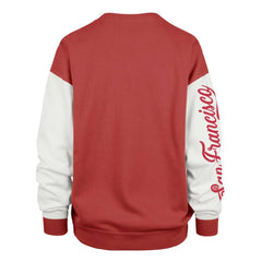 San Francisco 49ers 47 brand '47 Women's Double Header Rise Andie Pullover Sweatshirt
