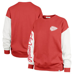 Kansas City Chiefs 47 brand '47 Women's Double Header Rise Andie Pullover Sweatshirt