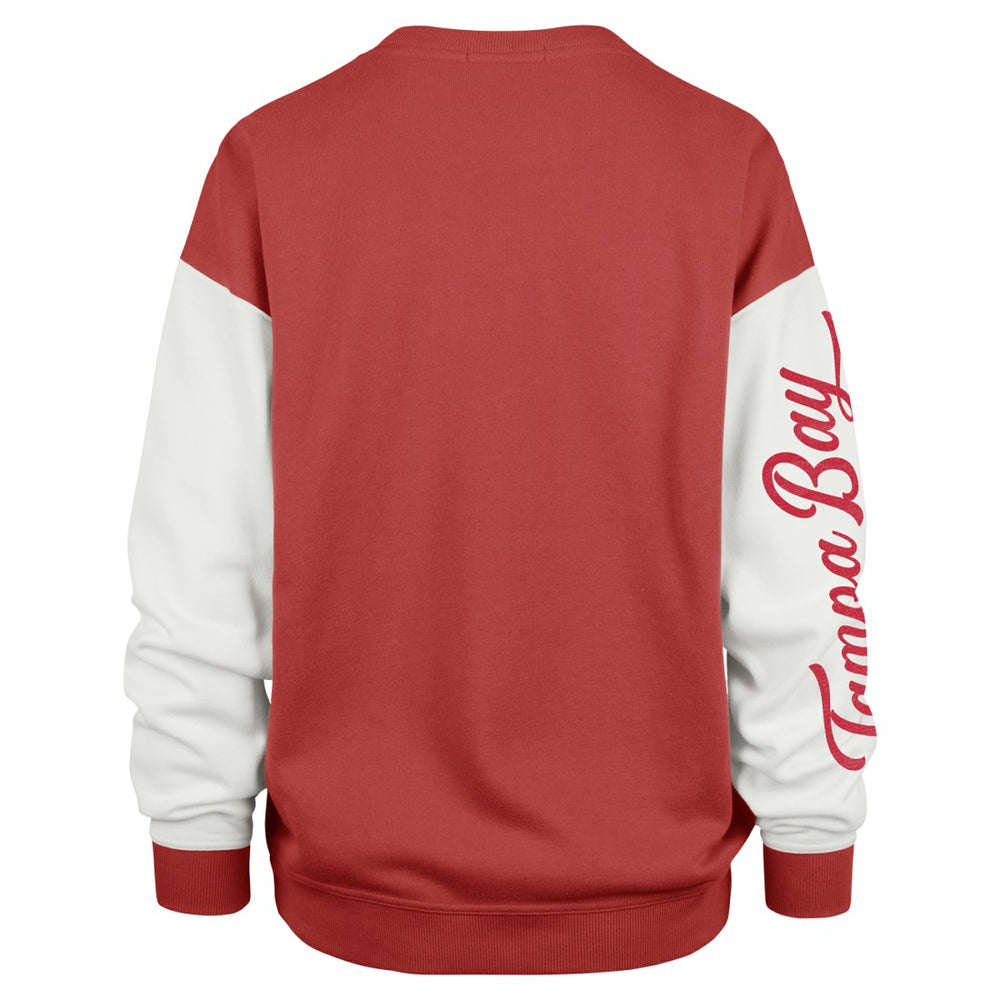 Tampa Bay Buccaneers 47 brand '47 Women's Double Header Rise Andie Pullover Sweatshirt
