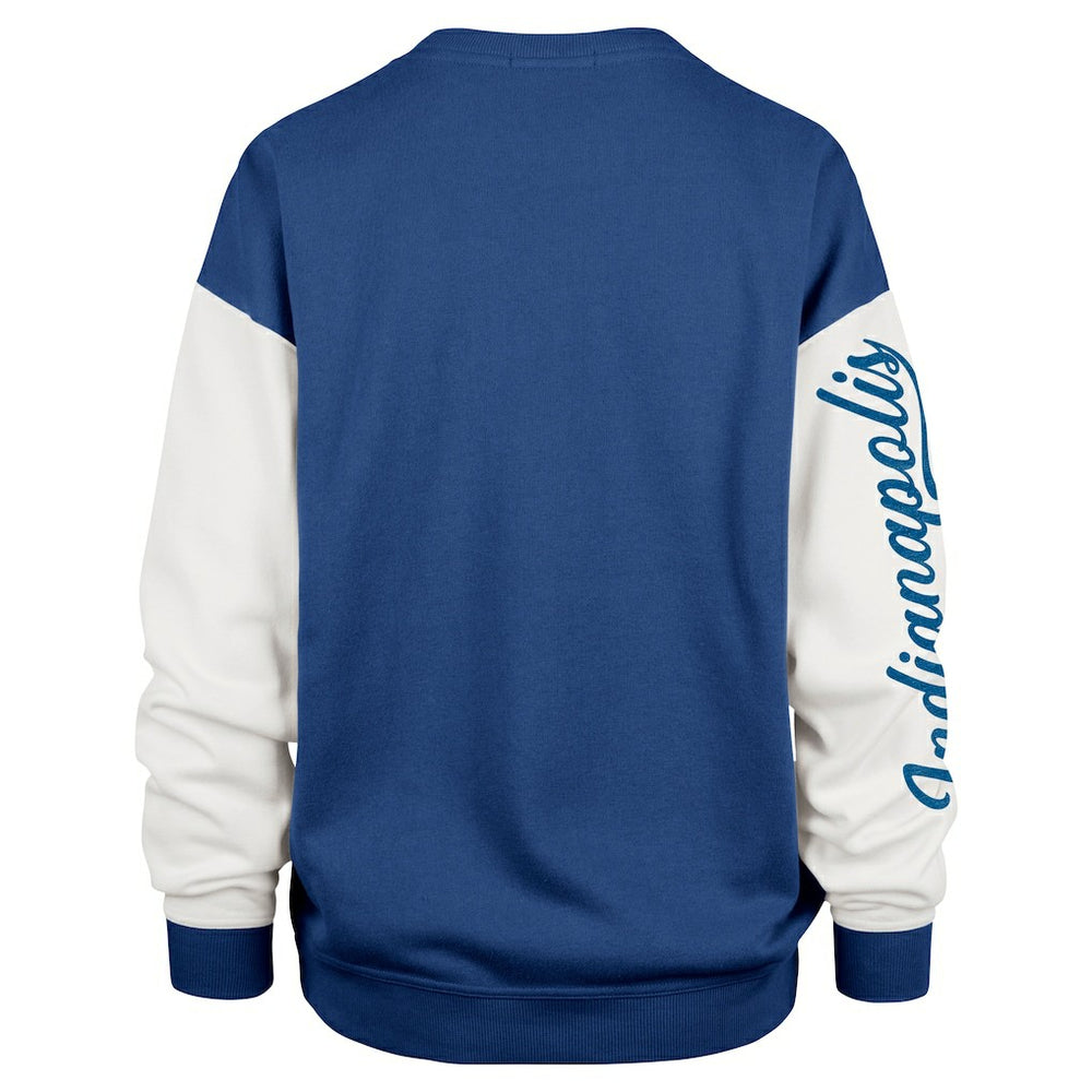 Indianapolis Colts 47 brand '47 Women's Double Header Rise Andie Pullover Sweatshirt