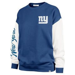 New York Giants 47 brand '47 Women's Double Header Rise Andie Pullover Sweatshirt