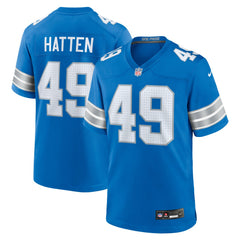 Detroit Lions Nike Hogan Hatten  Game Jersey