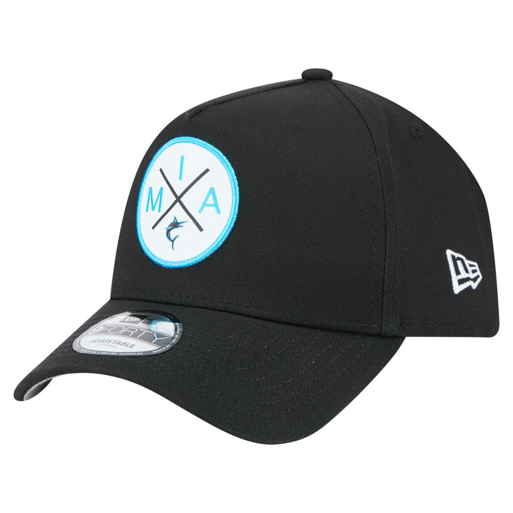 Miami Marlins New Era 9FORTY A-Frame Adjustable Hat | MLB Online