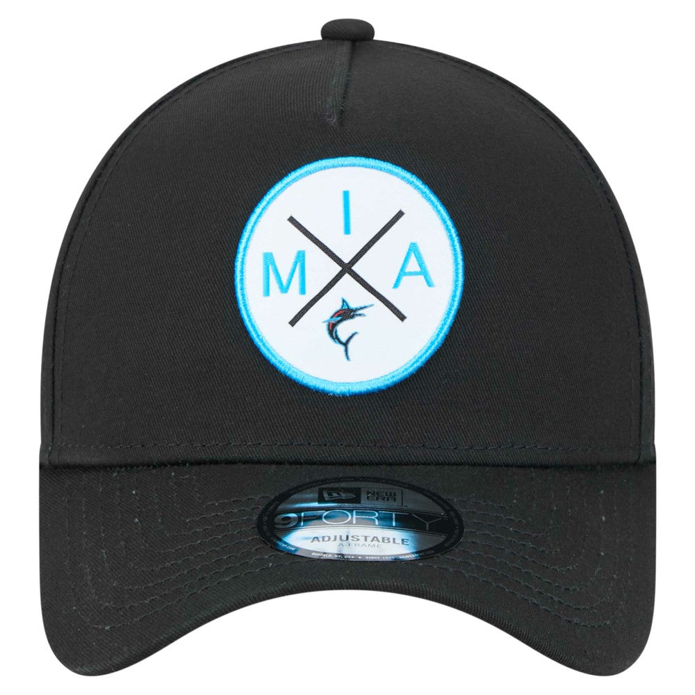 Miami Marlins New Era 9FORTY A-Frame Adjustable Hat | MLB Online